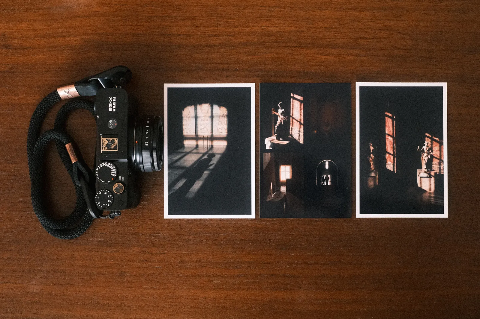 Fujifilm X-E5 and photos from Le Louvre printed on the Canon Selphy CP1500.
