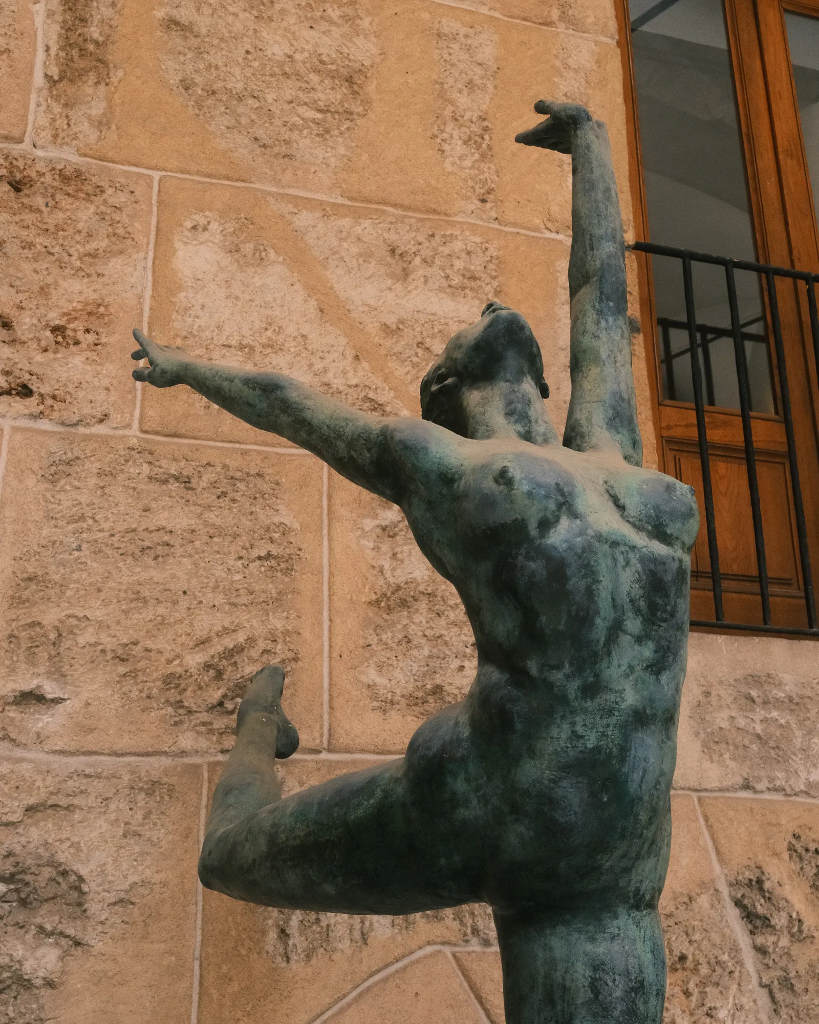 A bronze statue inside the Norman Palace, Palermo