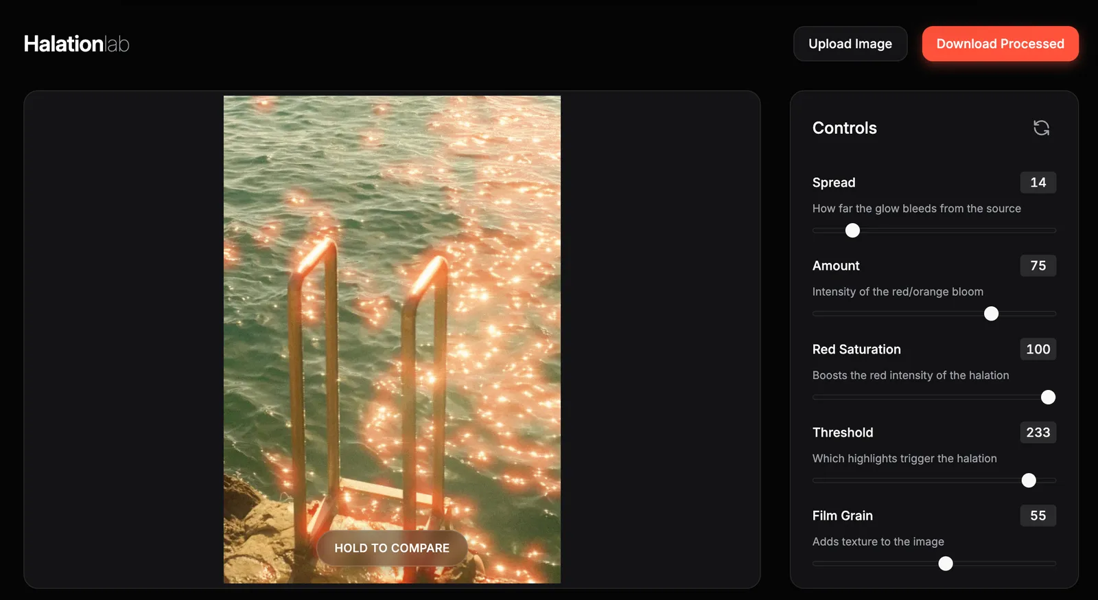Halation Lab: how I built a free online halation tool