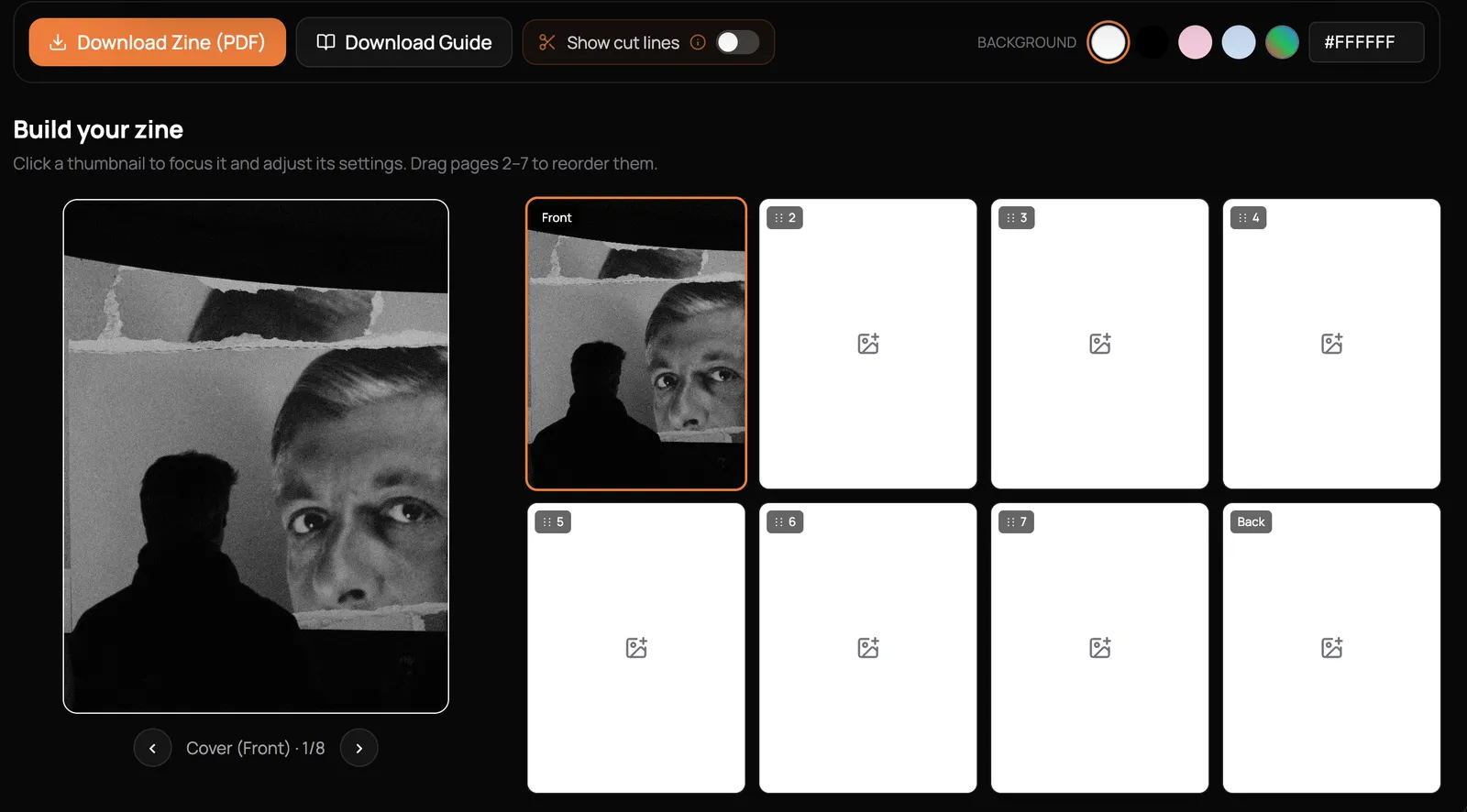 FotoZine Lab, free tool for zine creators.
