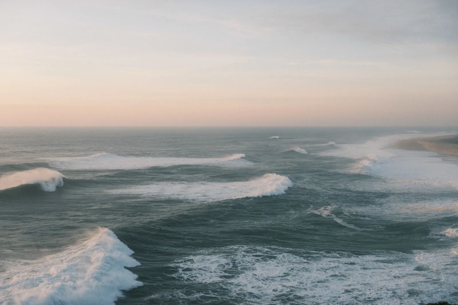 Big waves of Nazaré, taken on the Fujifilm X-E5