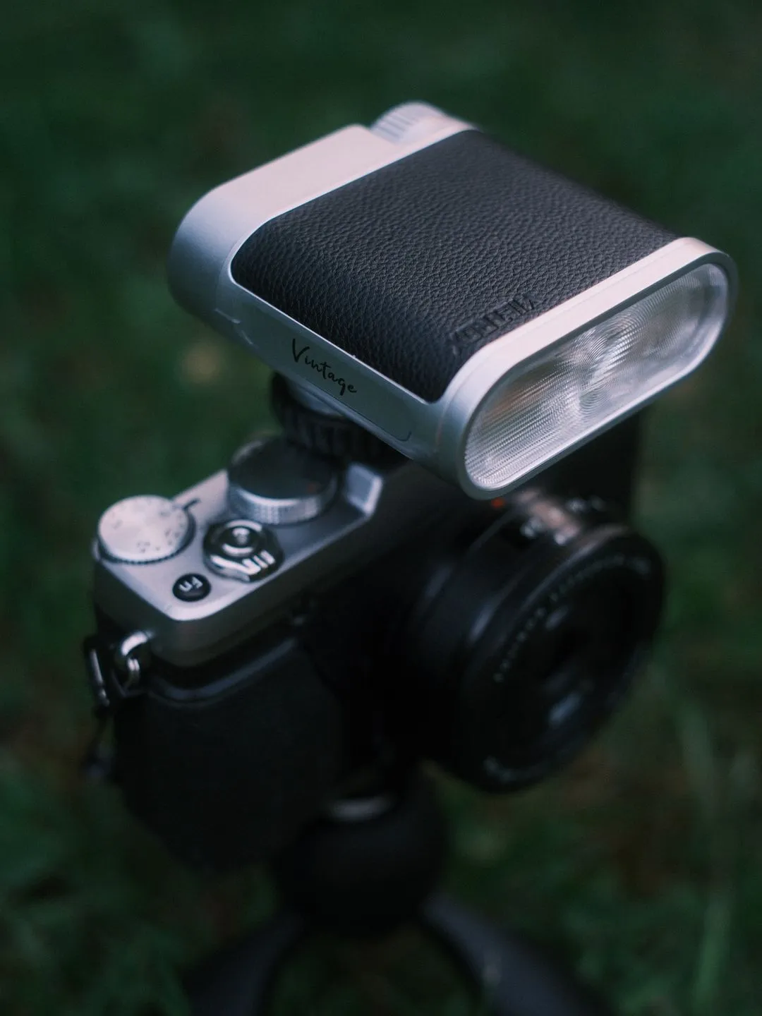 Viltrox Vintage Z1 Pro mounted on the Fujifilm X-E1
