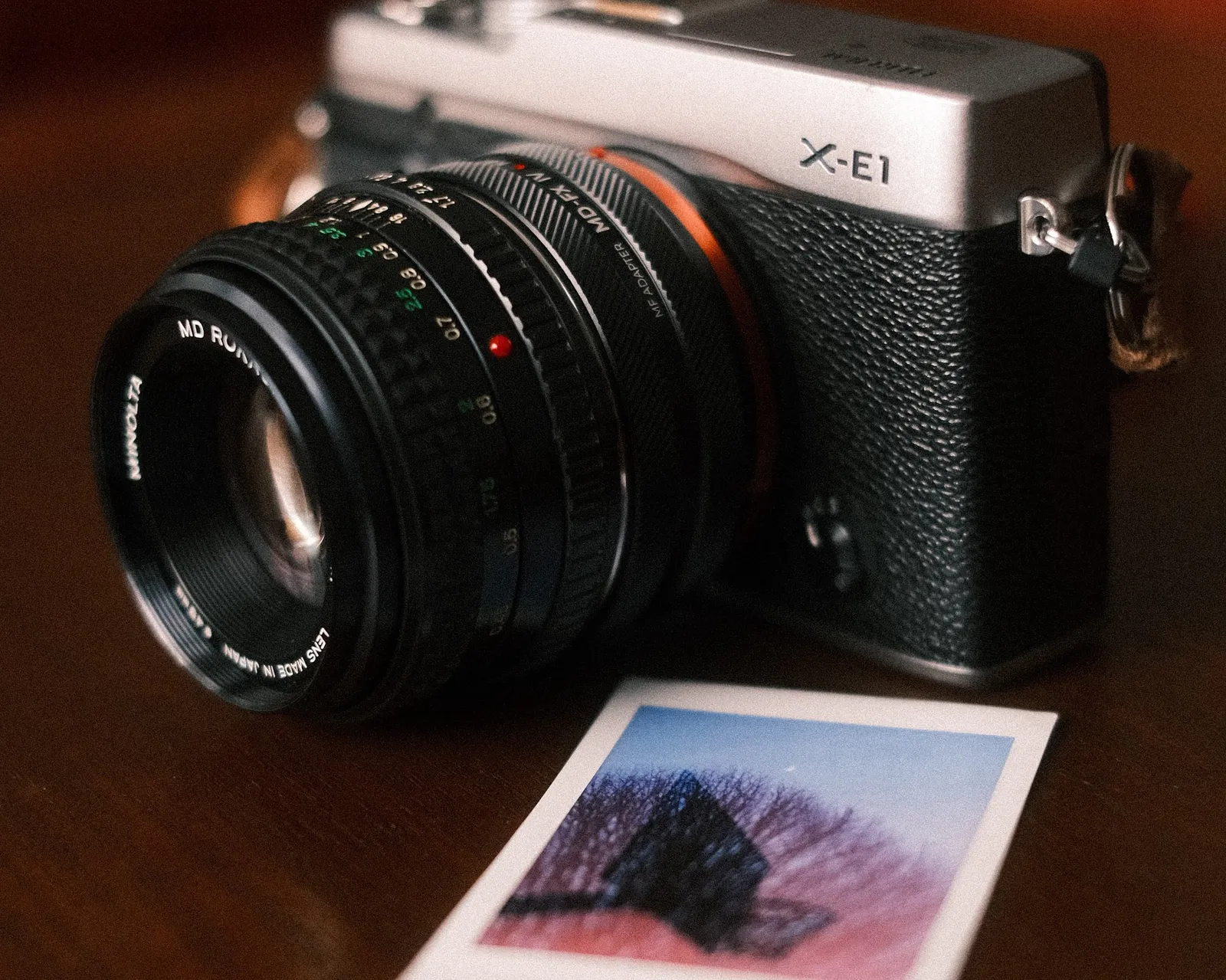 Fujifilm X-E1, a double exposure printed on instax mini.